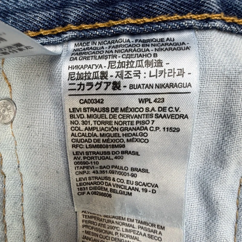 Levi's 505 Jeans Mens 40x32 Regular Fit Blue Classic Americana Workwear Rugged
